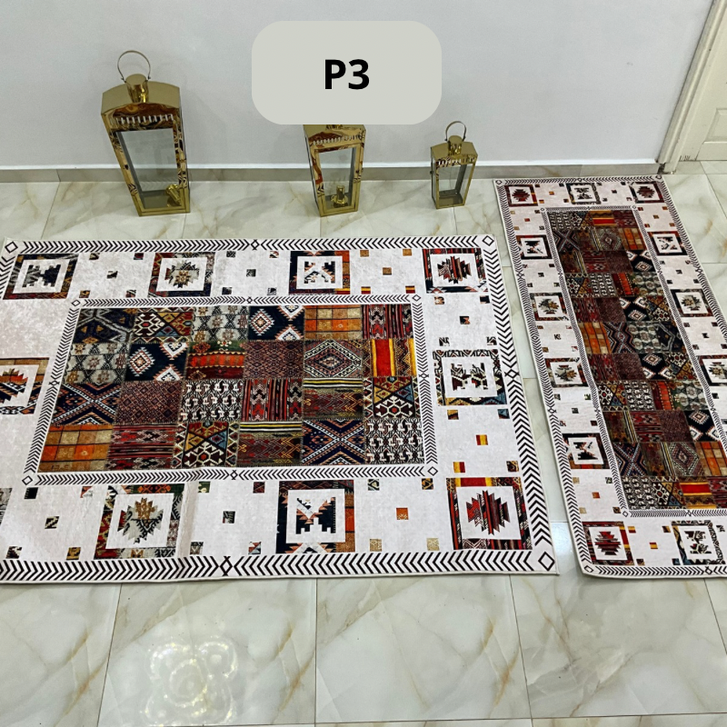 Pack tapis 2 pièces salon et couloir  - Image 4